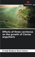 Effects of three corchorus on the growth of Clarias anguillaris