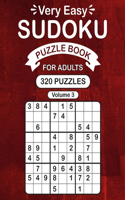 Very Easy Sudoku Puzzle Book For Adults Volume 3