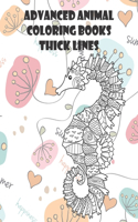 Advanced Animal Coloring Books - Thick Lines