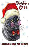 Christmas Cats Coloring Book For Adults