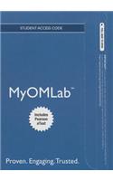 Mylab Operations Management with Pearson Etext Access Code for Managing Supply Chain and Operations