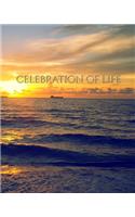 Celebration of life Sunset rememberance Journal