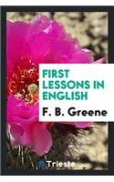 First Lessons in English