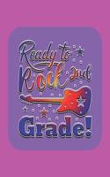 Ready to Rock 2nd Grade!: Wide Line Journal, notebook, with a colorful design and a magenta background on the cover. School Exercise Book 8.5 x 11, 100 pages 50 sheets