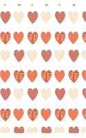 Hearts wallpaper notebook red