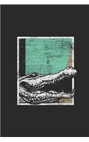 Crocodile Abstract Square: Crocodiles Notebook, Blank Lined (6 X 9 - 120 Pages) Animal Themed Notebook for Daily Journal, Diary, and Gift