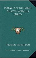 Poems Sacred And Miscellaneous (1832)