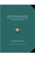 Uber Hemeralopie