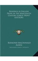 Readings in English Prose of the Nineteenth Century