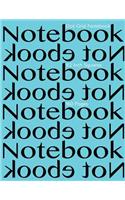 Dot Grid Notebook 1/2 Inch Squares 160 pages: Notebook Not Ebook with turquoise cover, 8.5"x11" 1/2 inch dot grid graph paper, perfect bound, ideal for structuring sketches