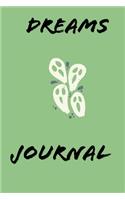 DREAMS journal for writing down your dreams 6×9 in 120 pages