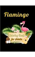 Flamingo Coloring Book for Adults