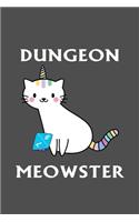 Dungeon Meowster DnD Notebook Journal 100 Lined Pages matte.