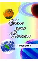 Blank Plain Notebook: Chase Your Dreams