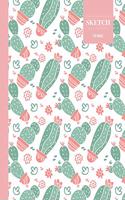 Sketch 110 Pages: Cactus Sketchbook for Kids, Teen and College Students - Succulent Llama Pattern