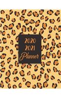 2020-2021 Planner: Two Year Planner Daily Weekly Monthly Calendar Planner W/ To Do List With Federal Holidays Cheetah Texture Cover