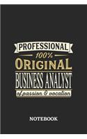 Professional Original Business Analyst Notebook of Passion and Vocation: 6x9 inches - 110 dotgrid pages - Perfect Office Job Utility - Gift, Present Idea