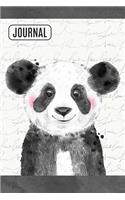 Lined Journal Notebook Inky Panda Bear: 150 Lined Pages Perfect For Writing, Journaling, Notes(7 Nature)