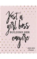 Just A Girl Boss Building Her Empire 2020-2024 Planner: : 2020-2024 Daily, Monthly, Organizer, Appointment Scheduler, Personal Journal, Logbook, 60 Months Planner Calendar....