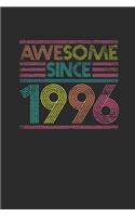 Awesome Since 1996: Graph Paper Notebook - Birthday Gift or Anniversary Gift Idea