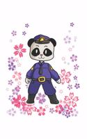 Funny Police Panda Notebook: Graph Paper Journal 6x9 - 120 Pages