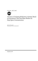 Advances in Scanning Reflectarray Antennas Based on Ferroelectric Thin Film Phase Shifters for Deep Space Communications