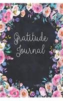 Gratitude Journal: Colorful Navy Floral 52 Week Journal to Write in for Daily Mindfulness, Positivity and Happiness One Line a Day with Guided Prompts