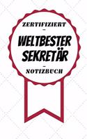 Notizbuch - Zertifiziert - Weltbester - Sekretär