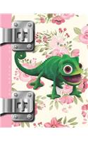 Do I Blend in: Floral Funny Face Chameleon Sketchbook Drawing Art Book