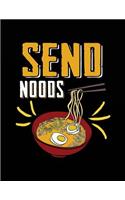 Send Noods: Blank Lined Recipe Journal