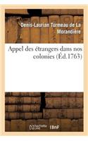 Appel Des Étrangers Dans Nos Colonies
