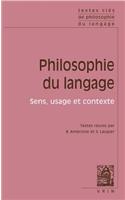 Textes Cles de Philosophie Du Langage