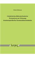 Gutekriterien Diktionarsbasierter Textanalysen Zur Erfassung Domanenspezifischer Kommunikationsinhalte