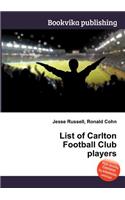 List of Carlton Football Club Players