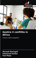 Gestire il conflitto in Africa