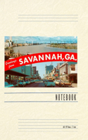 Vintage Lined Notebook Greetings from Savannah