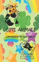 Cute Animals Coloring Book For Kids Ages 2-5