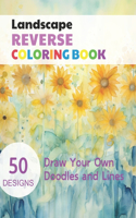 Landscape Reverse Coloring Book