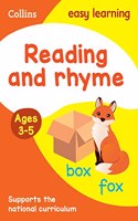 Reading and Rhyme: Ages 3-5