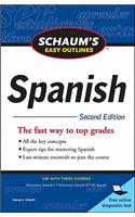 Schaum's Easy Outline of Spanish, Second Edition