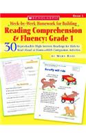 Week-By-Week Homework for Building Reading Comprehension & Fluency: Grade 1: 30 Reproducible High-Interest Readings for Kids to Read Aloud at Home--With Companion Activities