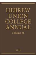 Hebrew Union College Annual Volume 86