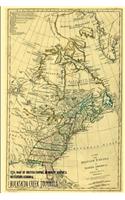 1774 Map of British Empire in North America - Notebook/Journal