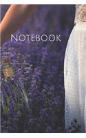 Notebook: Spring lavender flowers garden fragrance