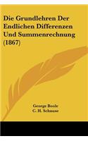 Grundlehren Der Endlichen Differenzen Und Summenrechnung (1867)