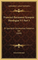 Francisci Burmanni Synopsis Theologiae V1 Part 1