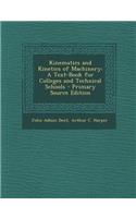 Kinematics and Kinetics of Machinery
