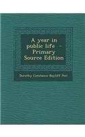 Year in Public Life: (English)