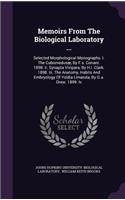 Memoirs from the Biological Laboratory ...