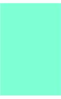 Journal Aqua Color Simple Plain Aqua: (Notebook, Diary, Blank Book)